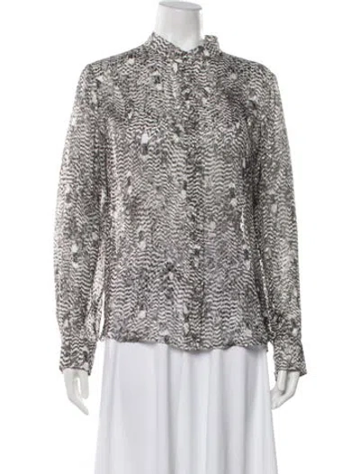 Pre-owned Isabel Marant Printed Long Sleeve Blouse In Multi