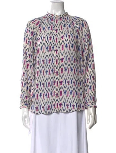Pre-owned Isabel Marant Printed Long Sleeve Blouse In Neutrals