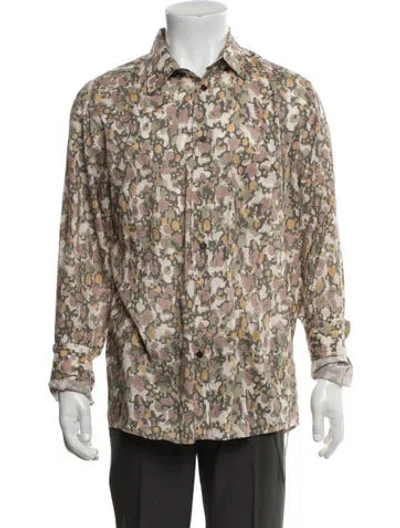 Pre-owned Isabel Marant Printed Long Sleeve Shirt In Green