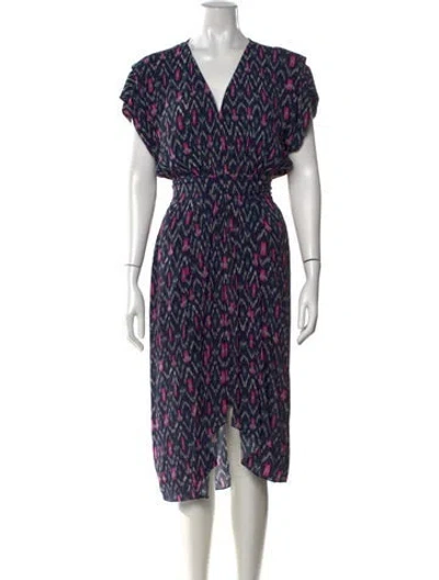 Pre-owned Isabel Marant Printed Midi Length Dress In Blue