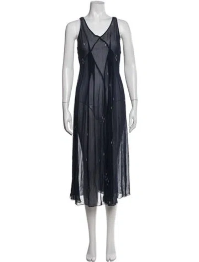 Pre-owned Isabel Marant Printed Midi Length Dress In Blue