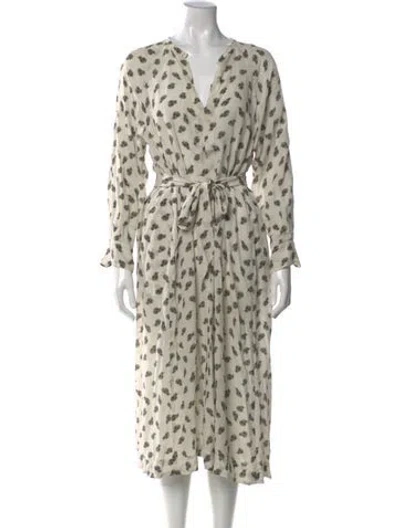 Pre-owned Isabel Marant Printed Midi Length Dress In Neutral