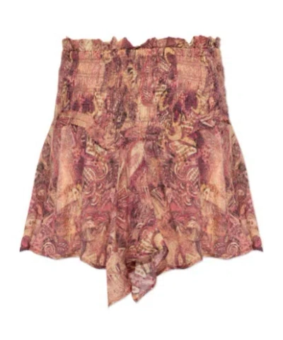 Isabel Marant Printed Midi Skirt In Pink