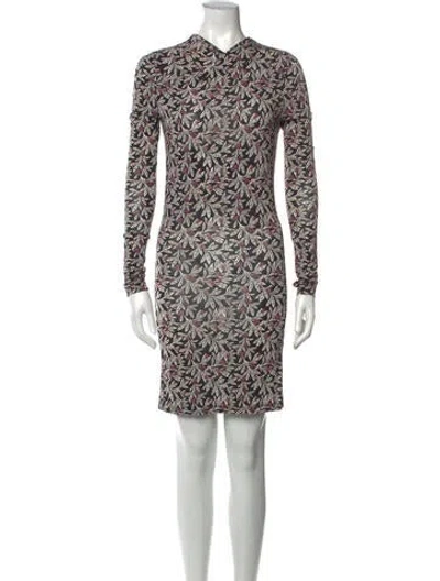 Pre-owned Isabel Marant Printed Mini Dress In Black