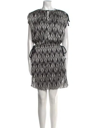 Pre-owned Isabel Marant Printed Mini Dress In Black