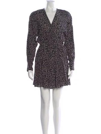 Pre-owned Isabel Marant Printed Mini Dress In Black