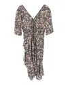 Isabel Marant Etoile Baikal Silk-trim Mini Dress In Black