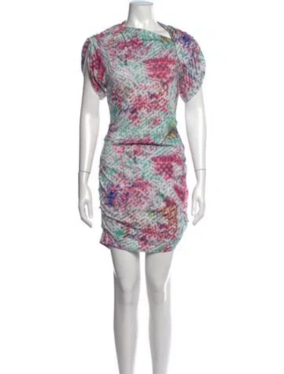 Pre-owned Isabel Marant Printed Mini Dress In Multicolor