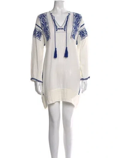Pre-owned Isabel Marant Printed Mini Dress In Neutral