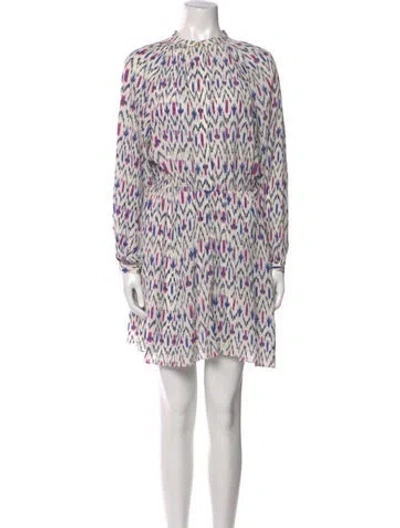 Pre-owned Isabel Marant Printed Mini Dress In Purple