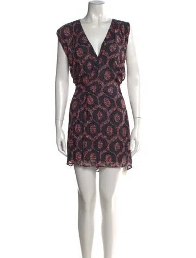 Pre-owned Isabel Marant Printed Mini Dress In Red