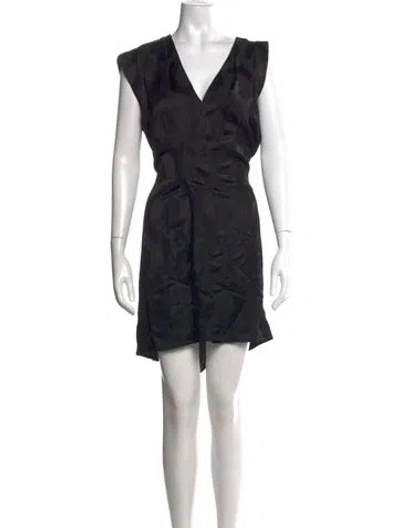 Pre-owned Isabel Marant Printed Mini Dress W/ Tags In Black