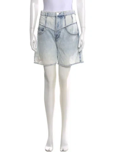 Pre-owned Isabel Marant Printed Mini Shorts In Blue