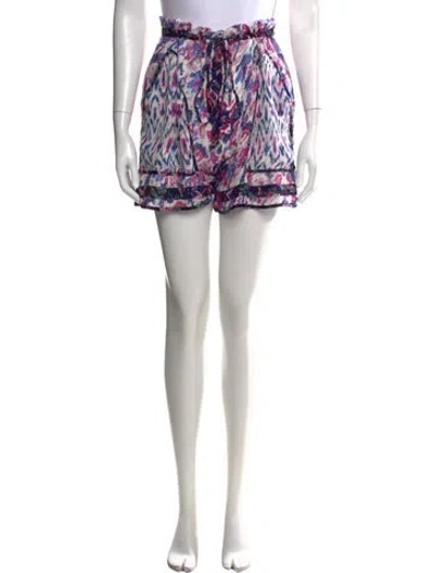 Pre-owned Isabel Marant Printed Mini Shorts In Blue