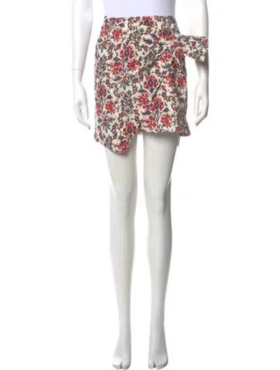 Pre-owned Isabel Marant Printed Mini Shorts In White