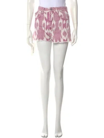 Pre-owned Isabel Marant Printed Mini Shorts In White