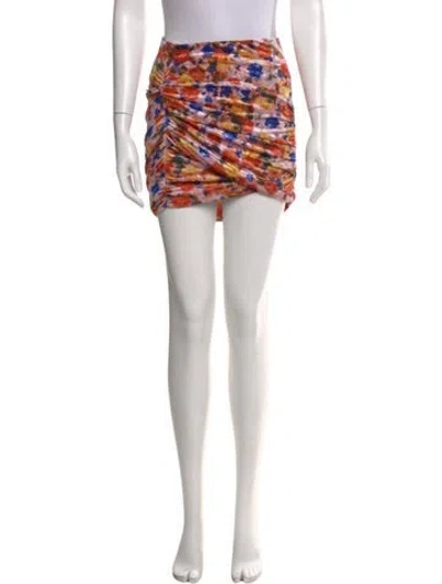 Pre-owned Isabel Marant Printed Mini Skirt In Black