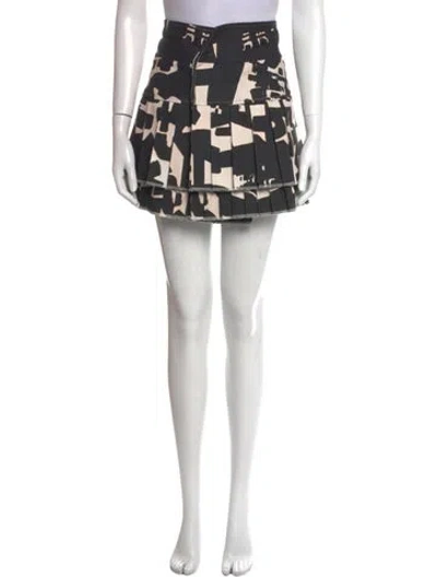 Pre-owned Isabel Marant Printed Mini Skirt In Black