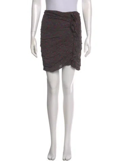 Pre-owned Isabel Marant Printed Mini Skirt In Blue