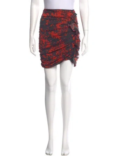 Pre-owned Isabel Marant Printed Mini Skirt In Blue