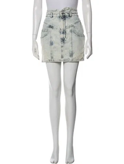 Pre-owned Isabel Marant Printed Mini Skirt In Blue