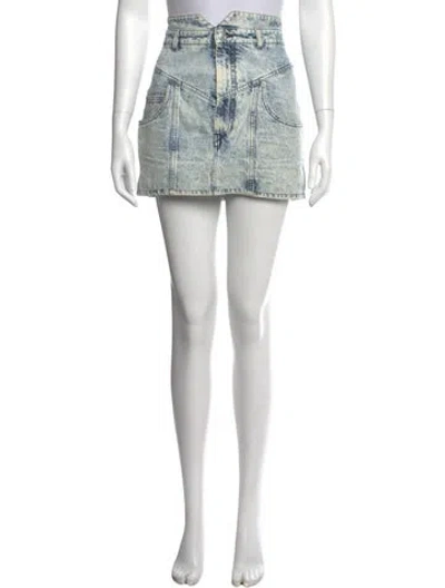 Pre-owned Isabel Marant Printed Mini Skirt In Blue