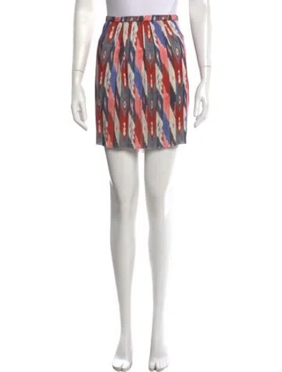 Pre-owned Isabel Marant Printed Mini Skirt In Brown