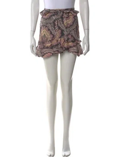 Pre-owned Isabel Marant Printed Mini Skirt In Multi