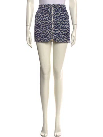 Pre-owned Isabel Marant Printed Mini Skirt In Neutral