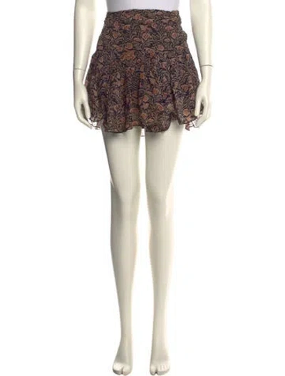 Pre-owned Isabel Marant Printed Mini Skirt In Neutral
