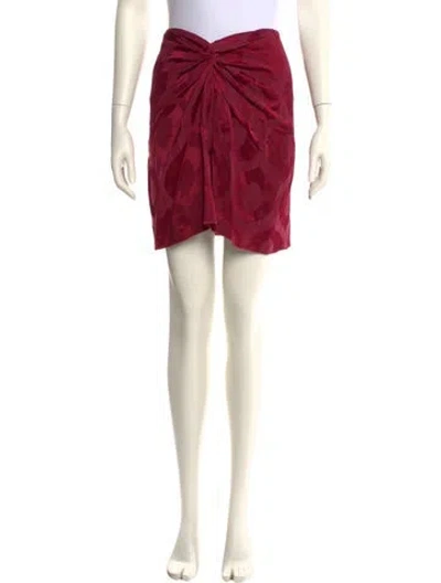 Pre-owned Isabel Marant Printed Mini Skirt In Pink