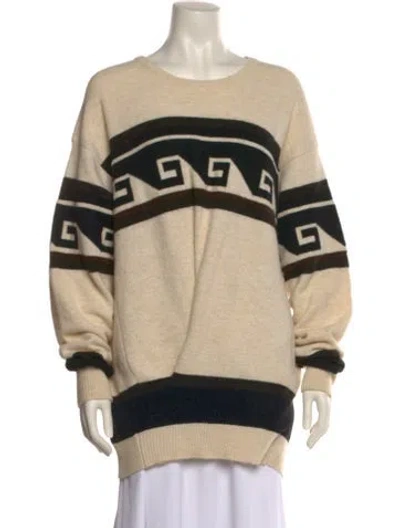 Pre-owned Isabel Marant Printed Scoop Neck Sweater In Neutral