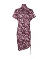 Isabel Marant Printed Short-sleeved Dress In Multicolor