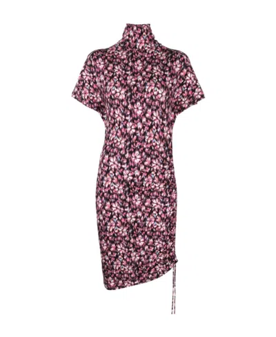 Isabel Marant Printed Short-sleeved Dress In Multicolor