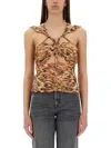 Isabel Marant Women Printed Silk Revon Top In Multi