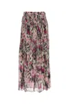 Isabel Marant Gonna Rolande In Seta Stampata    Donna In Pink
