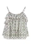 Isabel Marant Graphic-print Ruffled Camisole Top