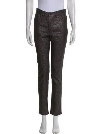 Pre-owned Isabel Marant Printed Skinny Leg Pants In Black