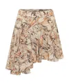 Shop Isabel Marant Printed Skirt In Nude