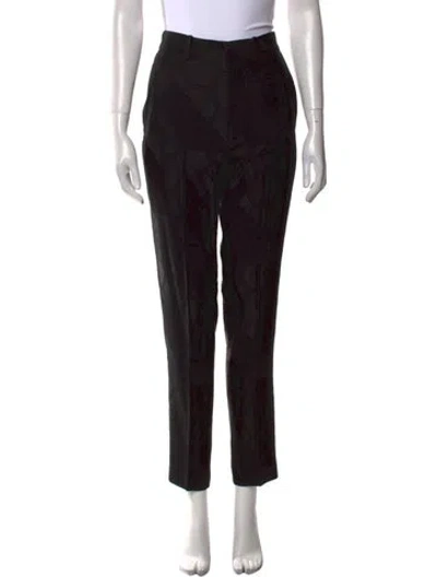 Pre-owned Isabel Marant Printed Straight Leg Pants In Black
