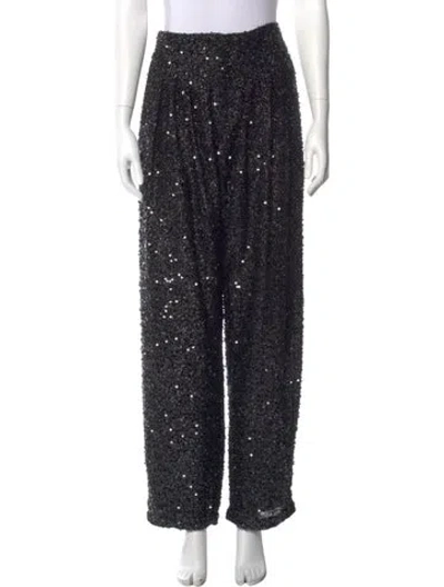 Pre-owned Isabel Marant Printed Straight Leg Pants W/ Tags In Black