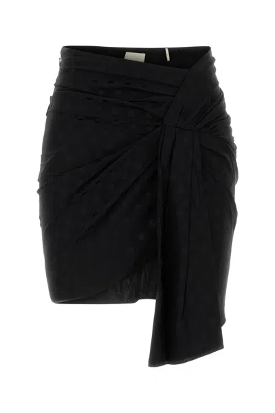 ISABEL MARANT GONNA OVIA IN SETA STRETCH STAMPATA DONNA