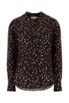 Isabel Marant Rusak Polka Dot Silk-blend Blouse In Black