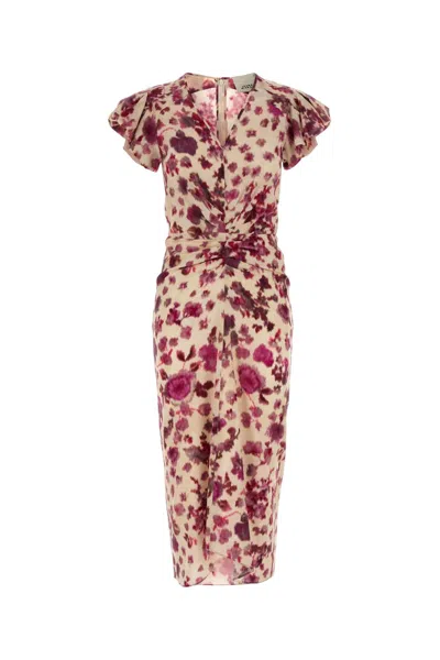 Isabel Marant Printed Stretch Silk Terenae Dress In Multi