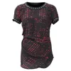 Isabel Marant Printed Studded Blouse In Black Silk In Burgundy