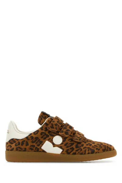 Isabel Marant Printed Suede Sneakers