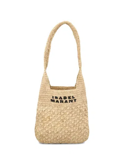 Isabel Marant Praia Small-ge Shoulder Bags Beige In Red