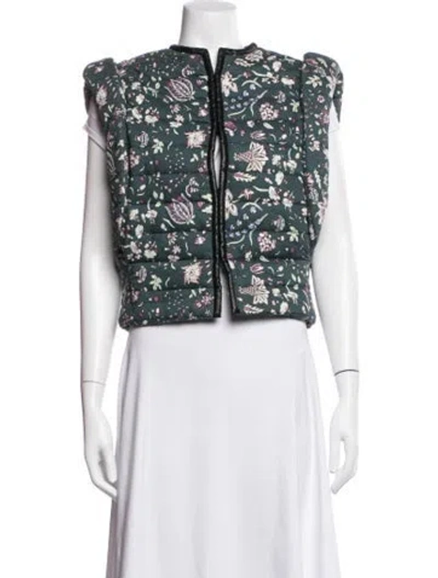 Pre-owned Isabel Marant Printed Vest In Green