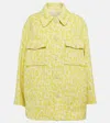 Isabel Marant Printed Virgin Wool Overshirt In Yellow