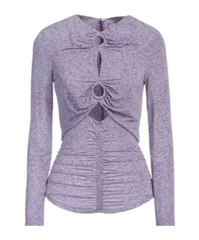 Isabel Marant Printed V-neck T-shirt In Pink